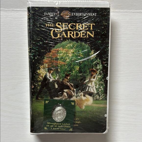 The Secret Garden VHS with Silverplated Locket - Rare Find! - Picture 1 of 6